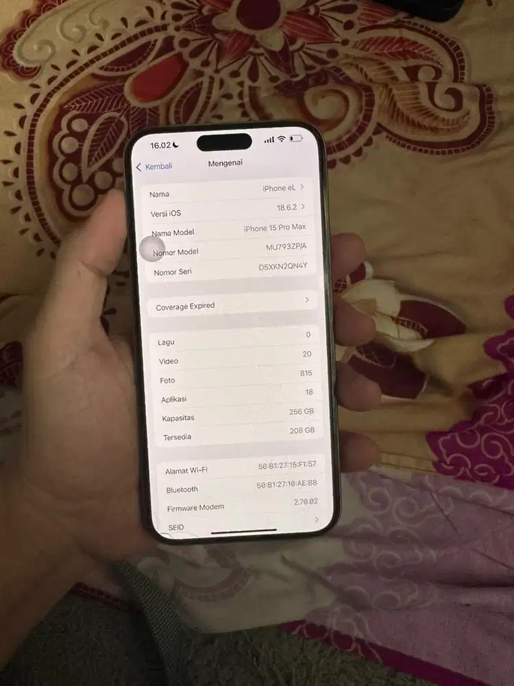 Iphone 15 Promax 256GB Inter