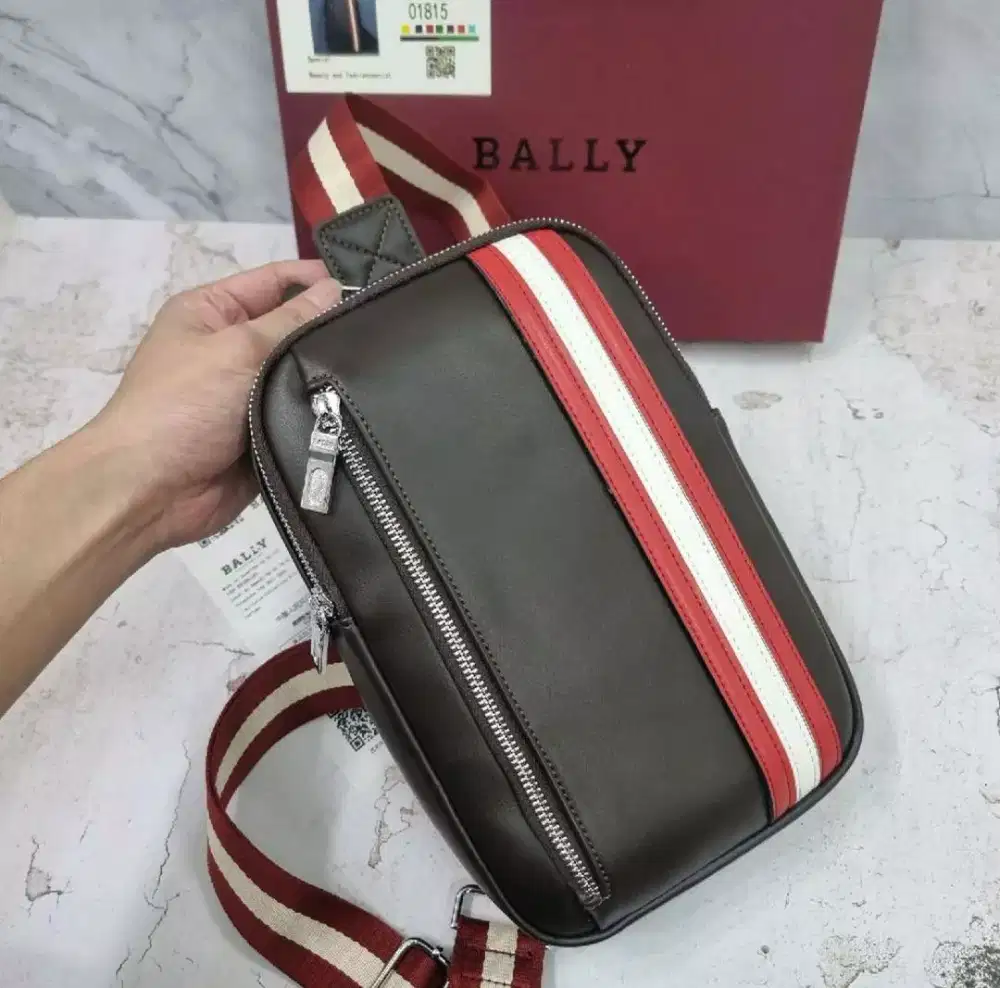TAS SELEMPANG PRIA SLING BAG BALLY ORIGINAL LEATHER