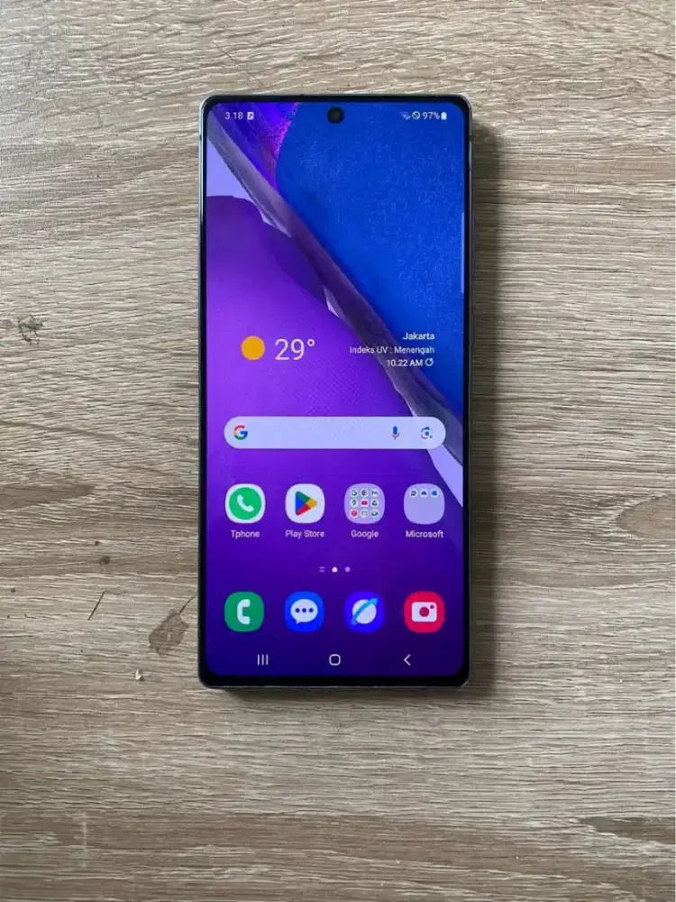 Samsung note 20 SEIN 8/256 fullset TT bisa