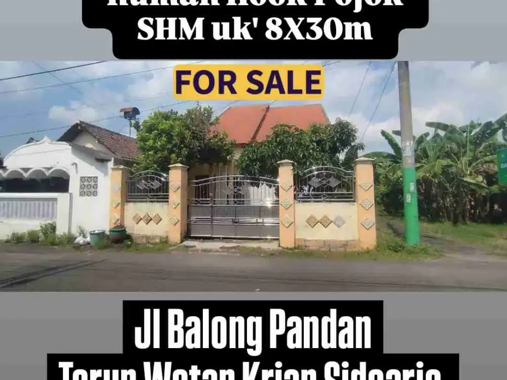 Krian Sidoarjo Rumah Hook 8X30m  @650jt