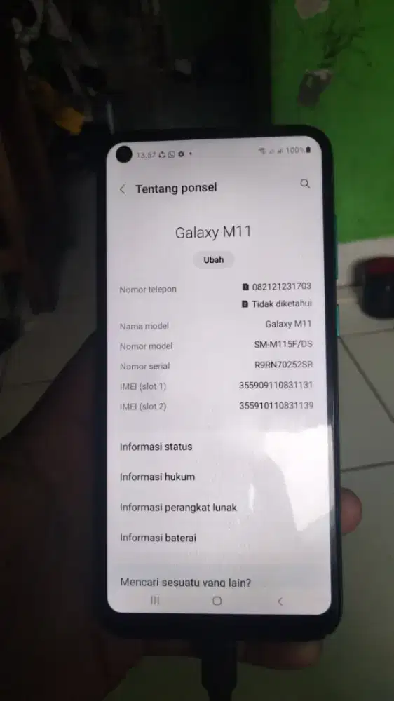 Jual hp samsung m11