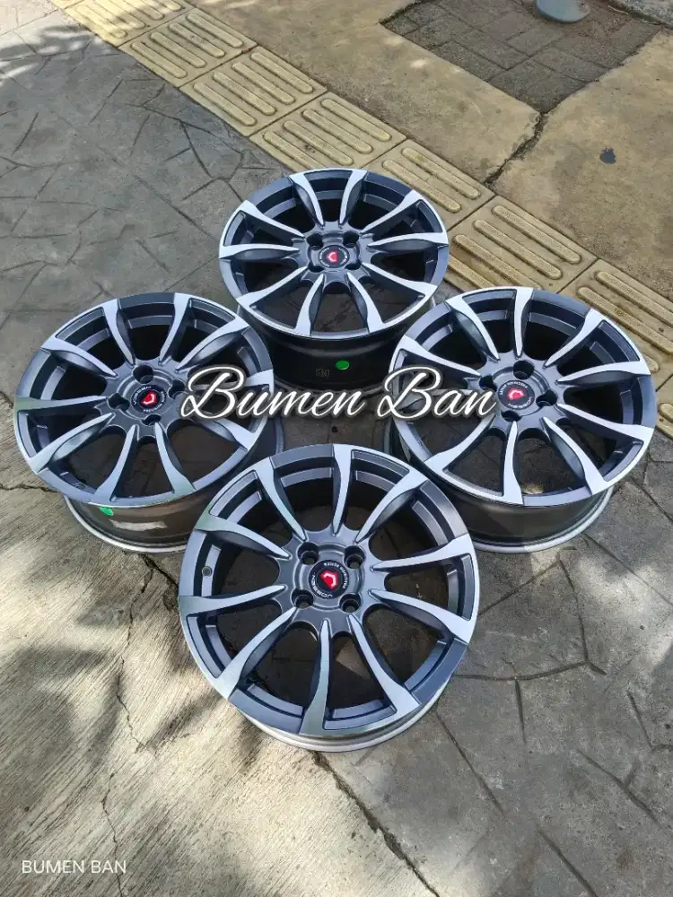 Velg Racing R16 x 7J ET42 Pcd 4x100 Jazz Yaris Brio Calya Sigra dll
