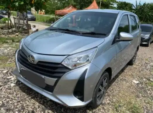 KM Rendah TDP 6JT Toyota Calya 1.2 E STD Bensin-MT 2019 Silver