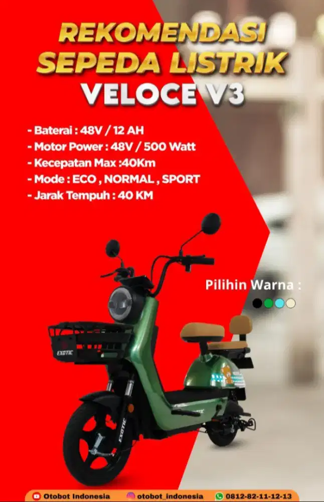 SEPEDA LISTRIK VELOCE V3