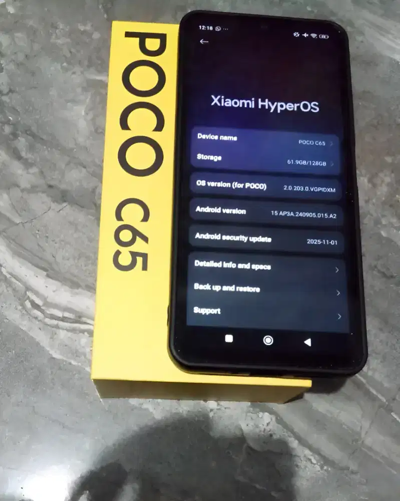 Hp/Handphone Poco C65 6/128