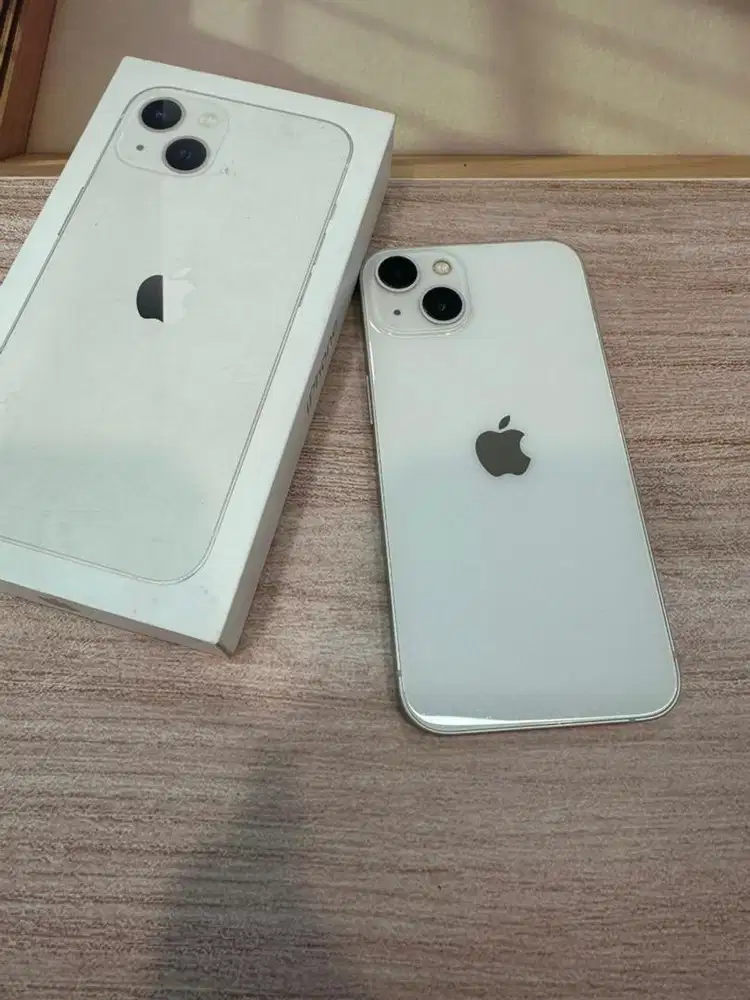 iphone 13 256GB starlight ibox bh 81% lengkap