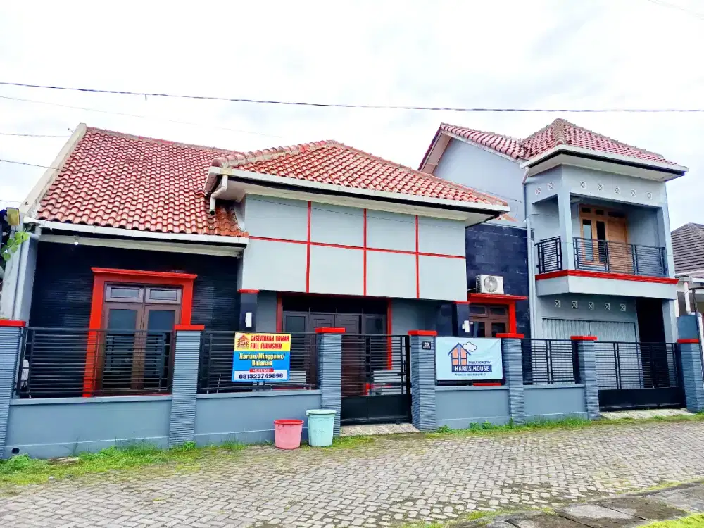 Rumah sewa mingguan full furnished Jogja