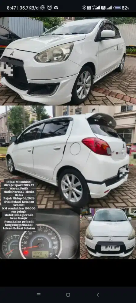 Mitsubishi Mirage 2015 AT
