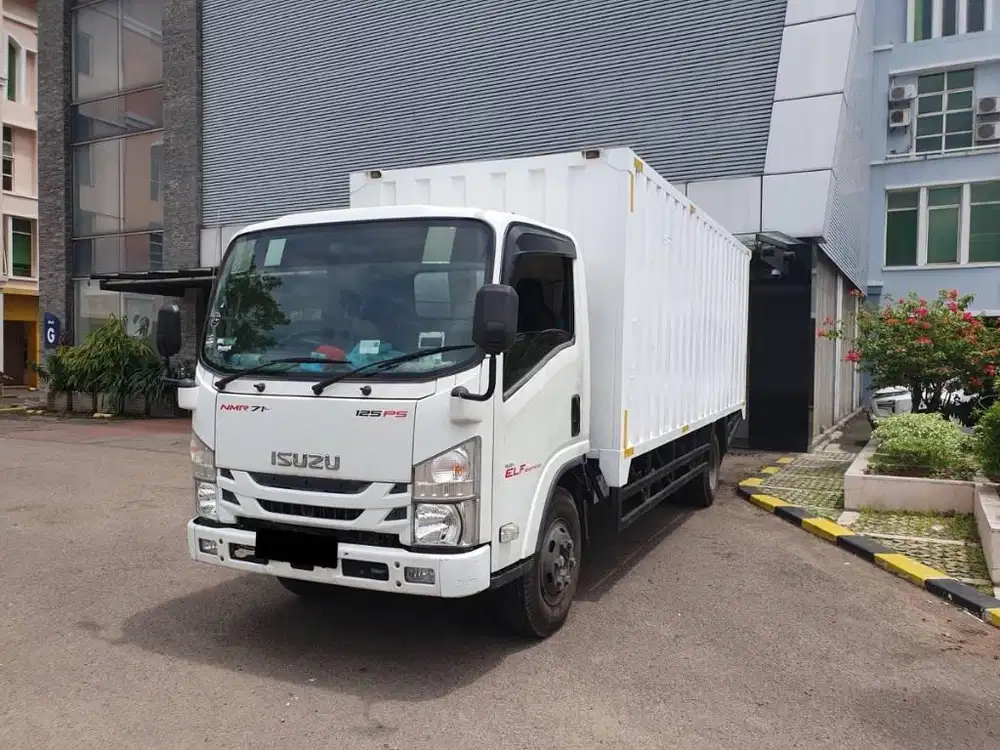 Isuzu Elf 125ps 6 Ban CDD BOX Besi Container Putih 2019