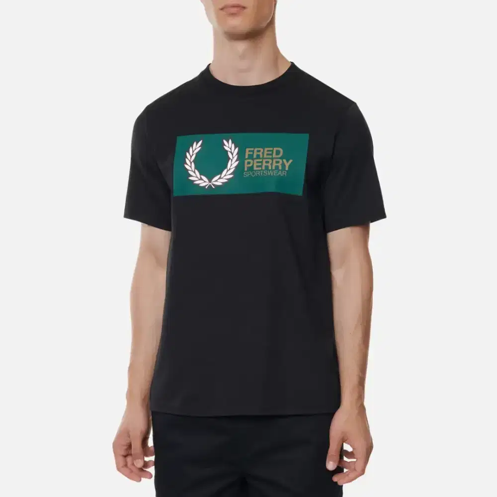 T-shirt Fred Perry Sportwear colour Black Size S