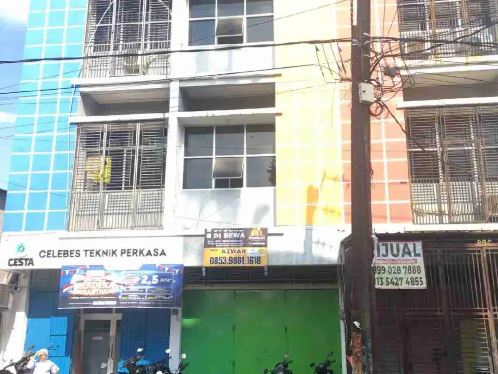 Ruko Sewa  Murah 3 Lantai Tengah Kota Makassar