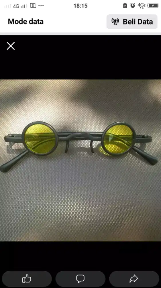 Kacamata Fashion Bulat Kecil