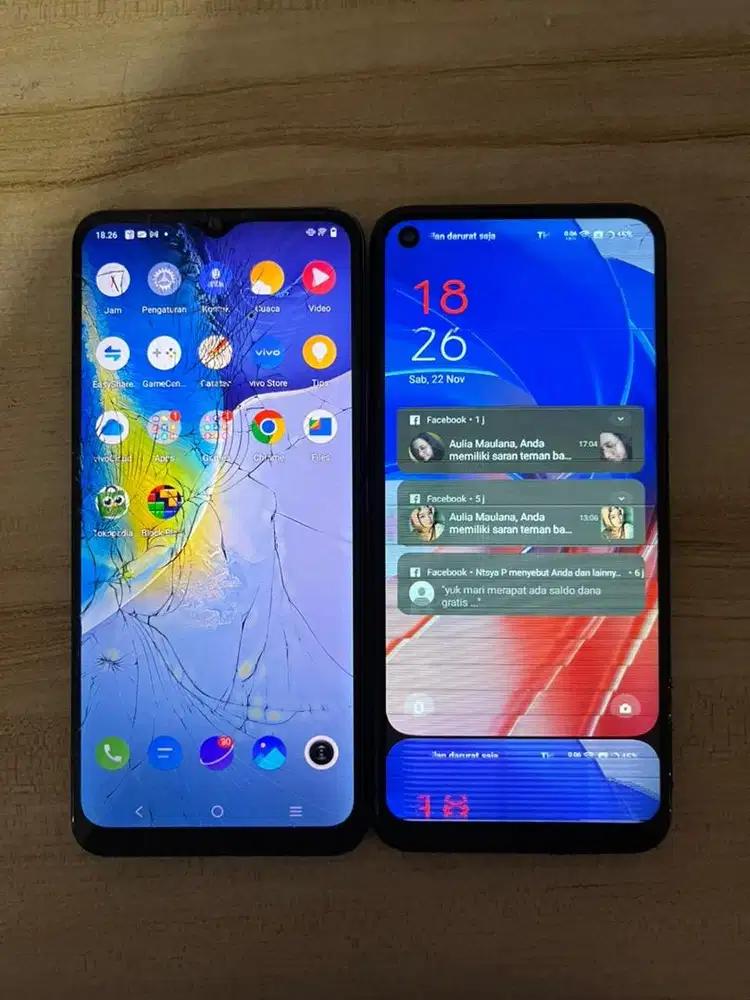 Jual hape bekas oppo a55 dan vivo y01