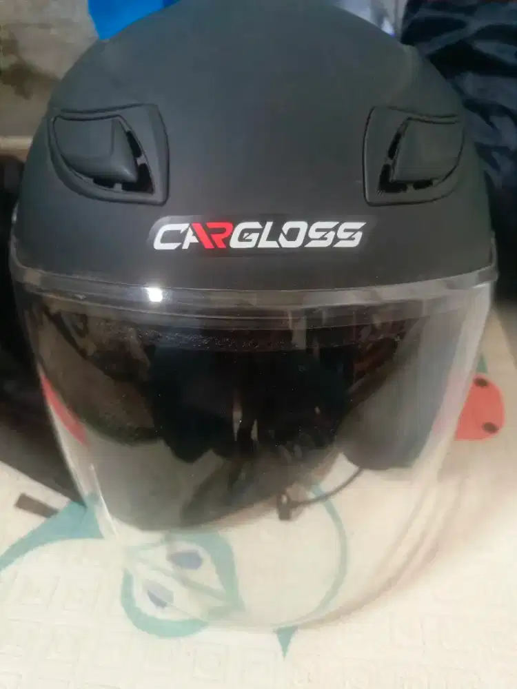 Helm Carglos + headset bluetooth