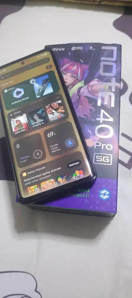 Jual infinix note 40 pro 5g second mulus.
