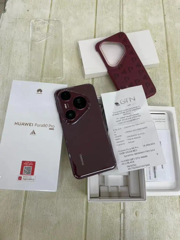 Huawei Pura 80 Pro 12/512gb second like new garansi on sept2026 resmi