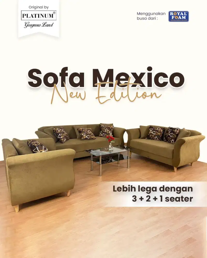 Sofa Monaco 3.2.1 + Meja
