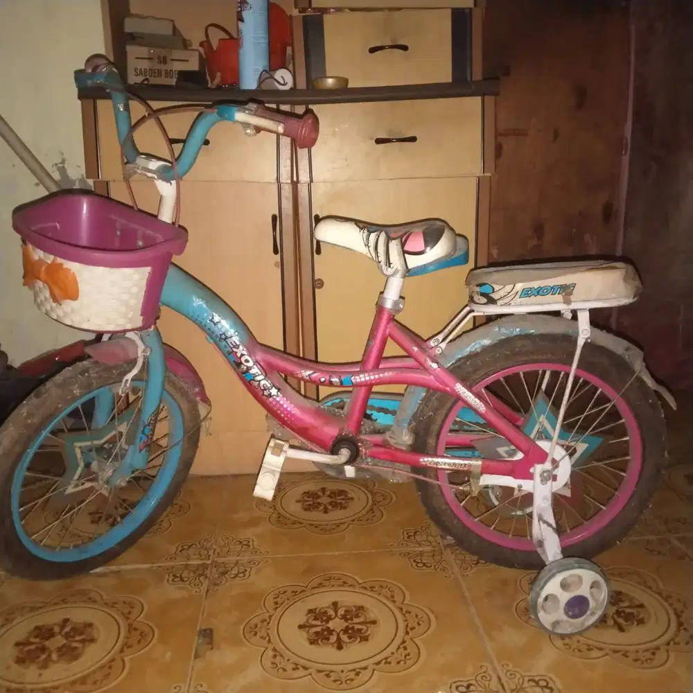 Dijual sepeda Family exotic warna pink untuk anak
