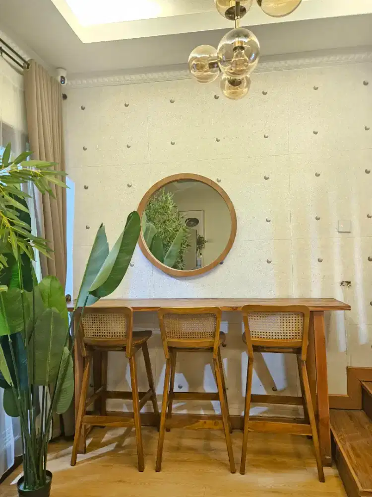 Meja Bar Jati solid 2m