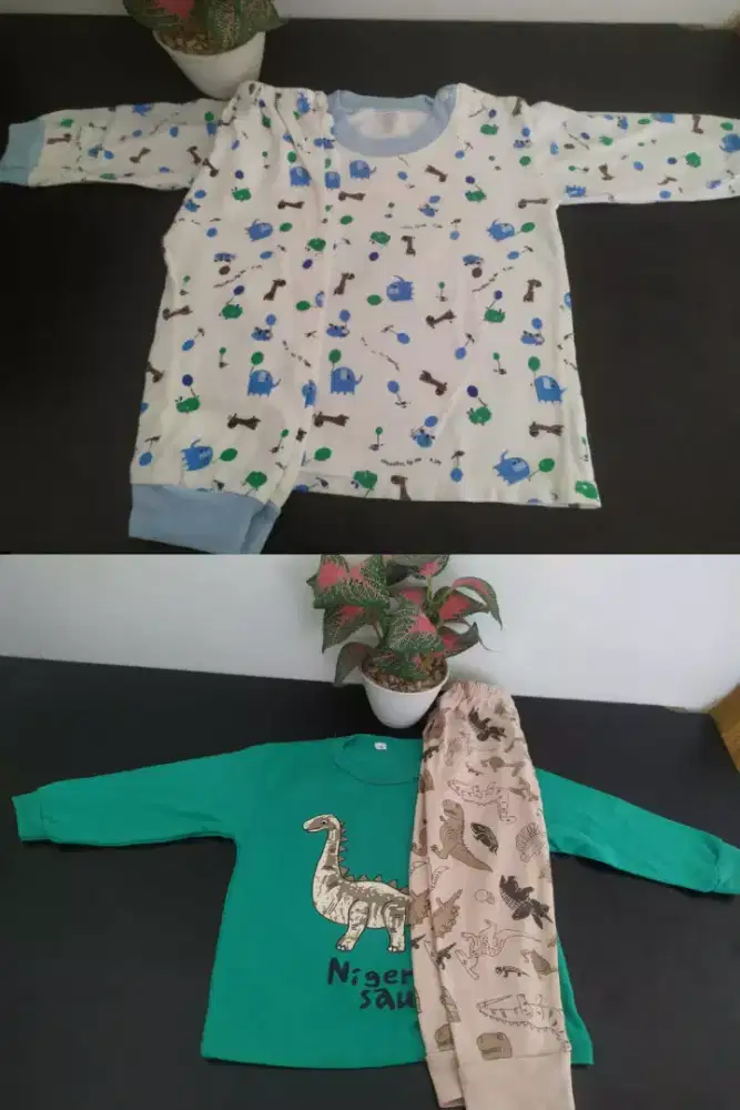 2pcs setelan bayi dan anak kosongkan lemari