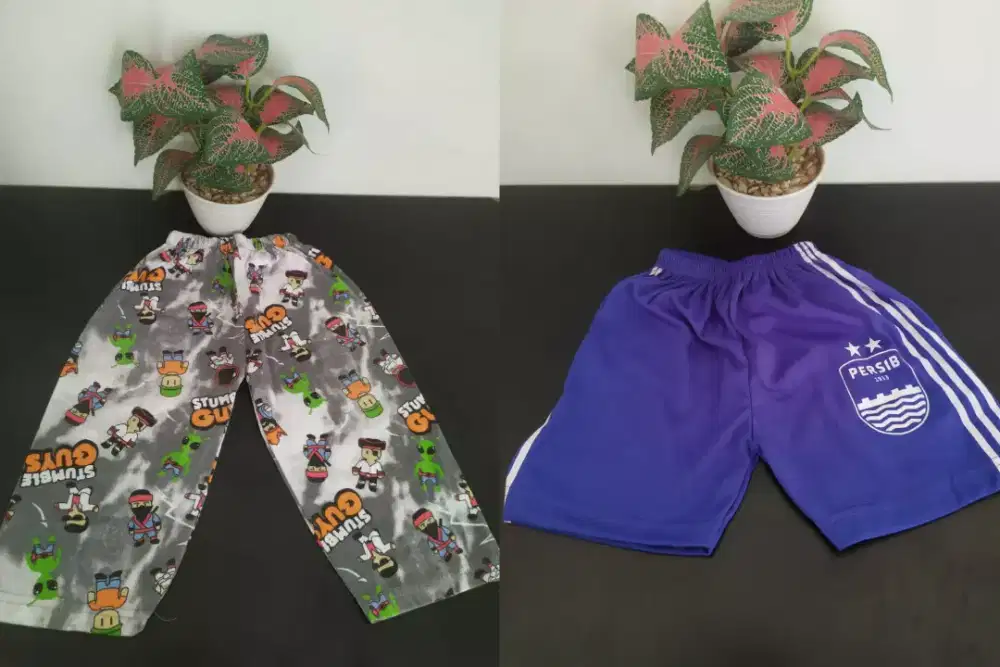 2pcs celana panjang dan pendek kosongkan lemari