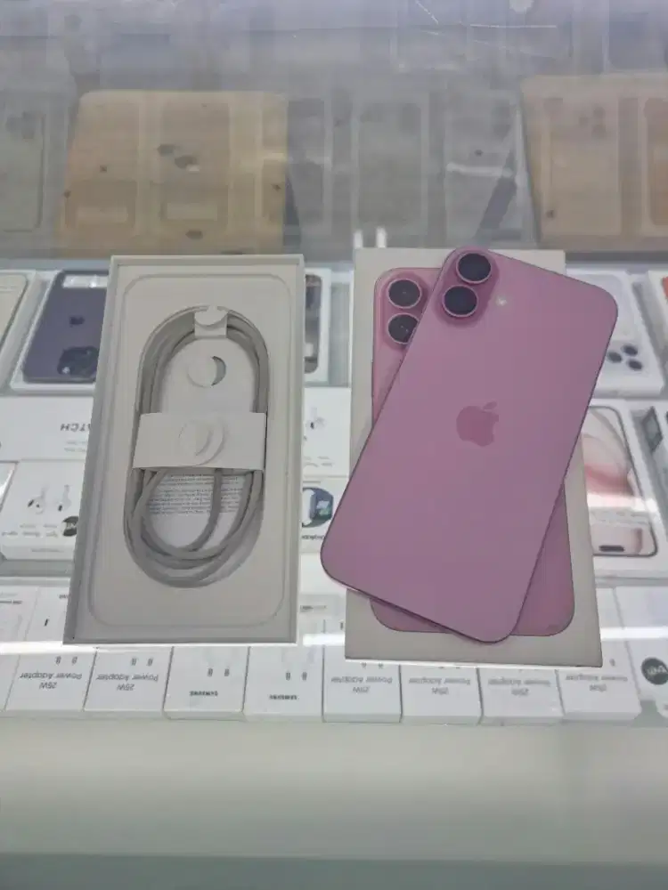 Second IPhone 16 Plus 128GB Pink IBOX ON 21 April 2026 Mulus Fullset