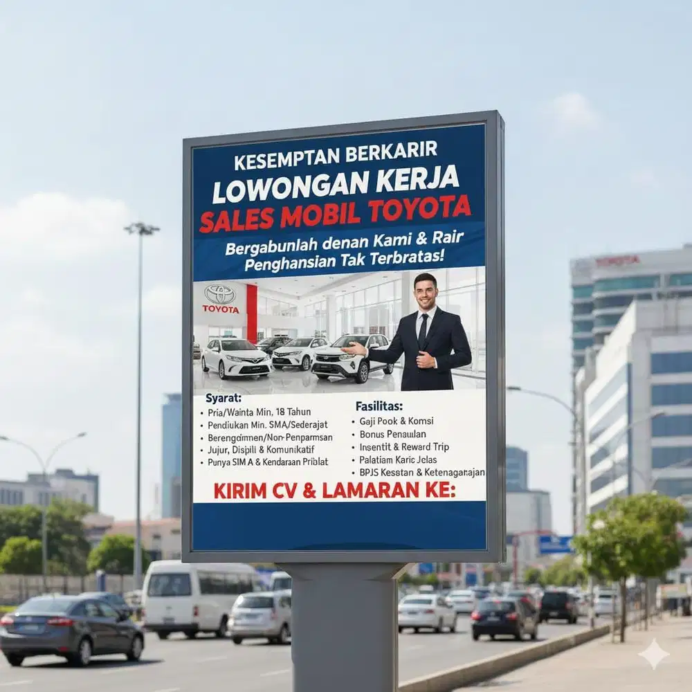 Lowongan Kerja Sales Mobil Toyota Marketing Toyota