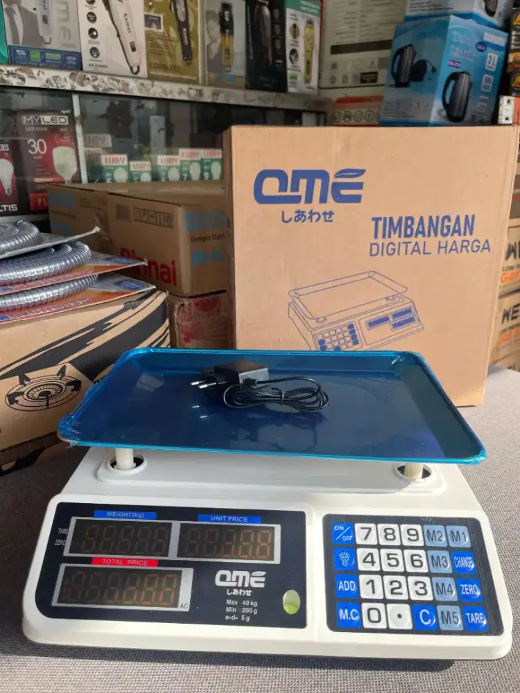 Ready timbangan digital harga max 40 kg merk QME