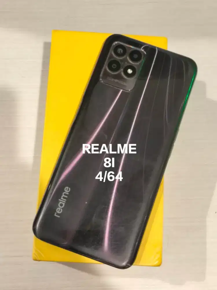 jual hp second Realme 8i 4/65 black