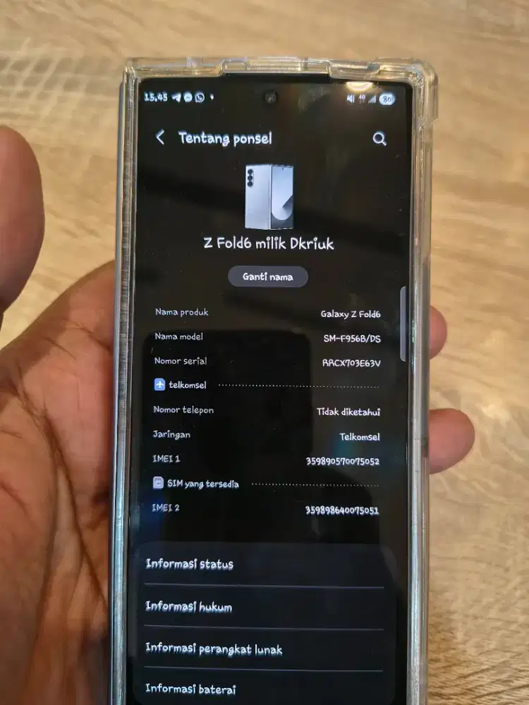 Samsung galaxy zfold 6 256resmi