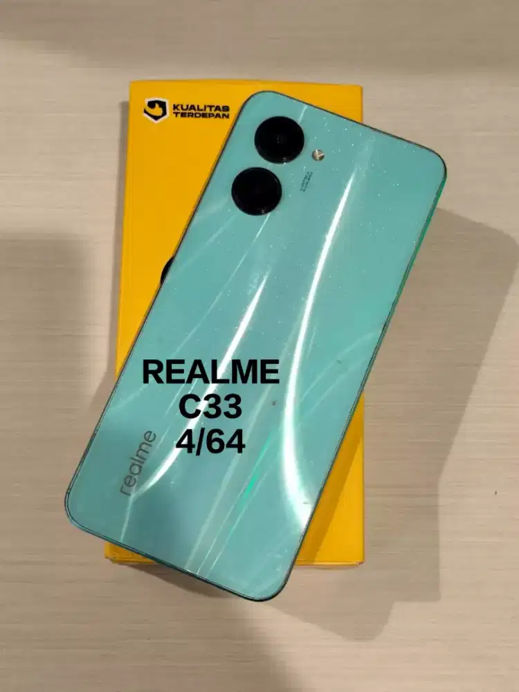 Jual hp second Realme C33 4/64 blue