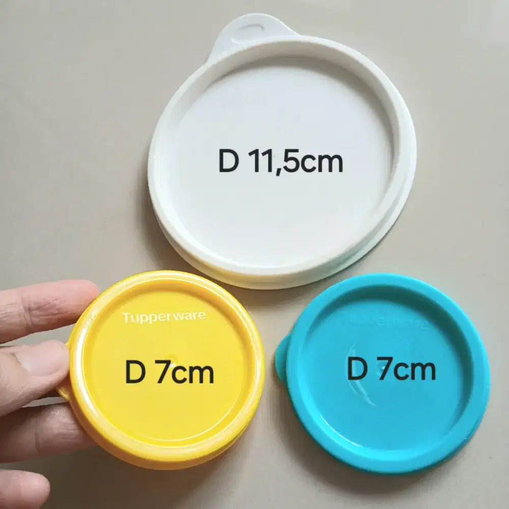 Tutup seal Tupperware, bekas