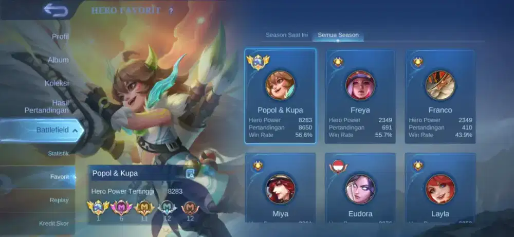 Akun games mobile legend