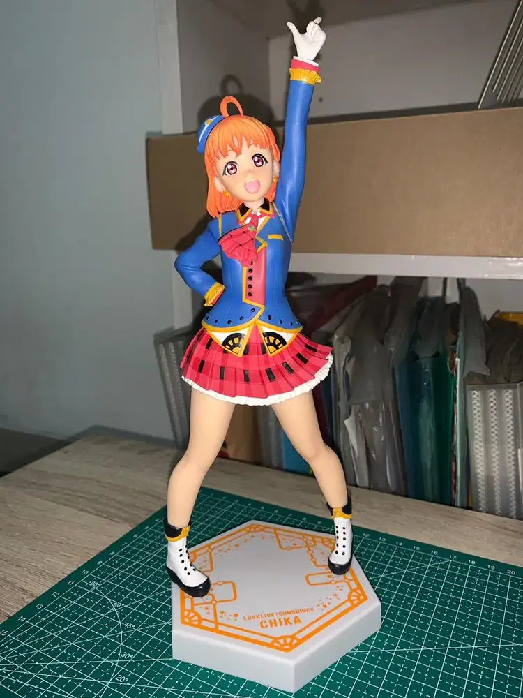 Action figure takami chika,eli ayase,chino kafuu,rem red hood