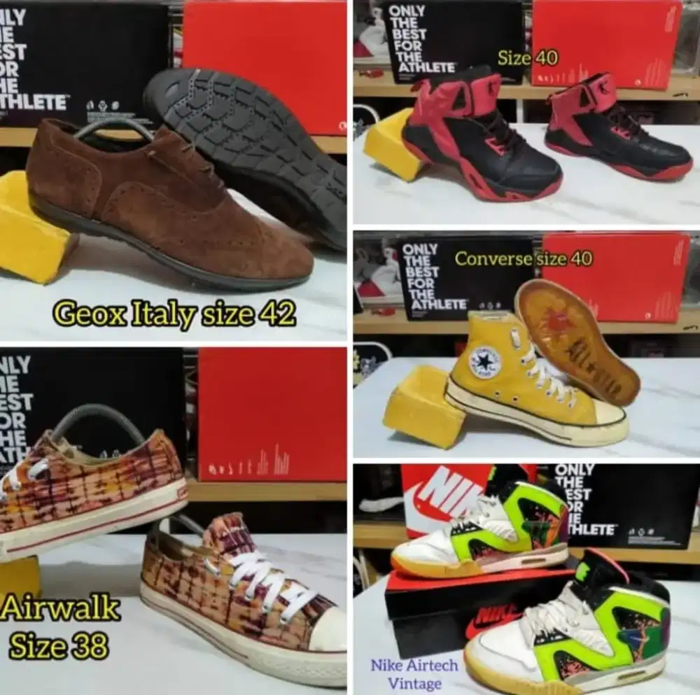Sepatu Second Nike Airwalk Converse Geox italy dll