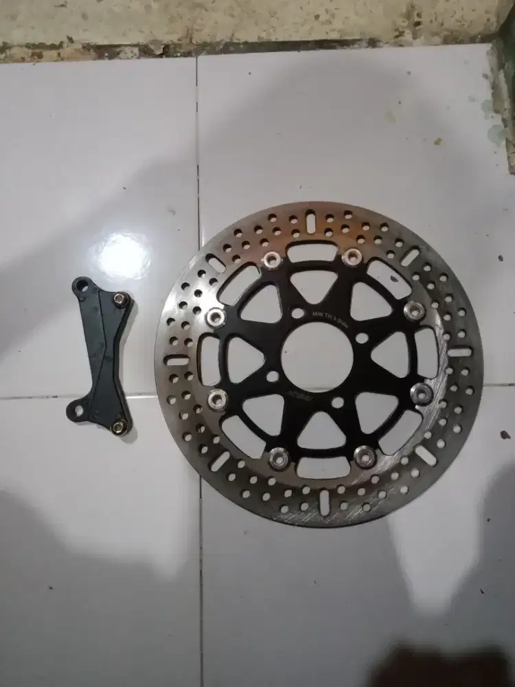 Piringan disc cakram beat/vario/scopy/beat fi plus breket ukuran 260mm
