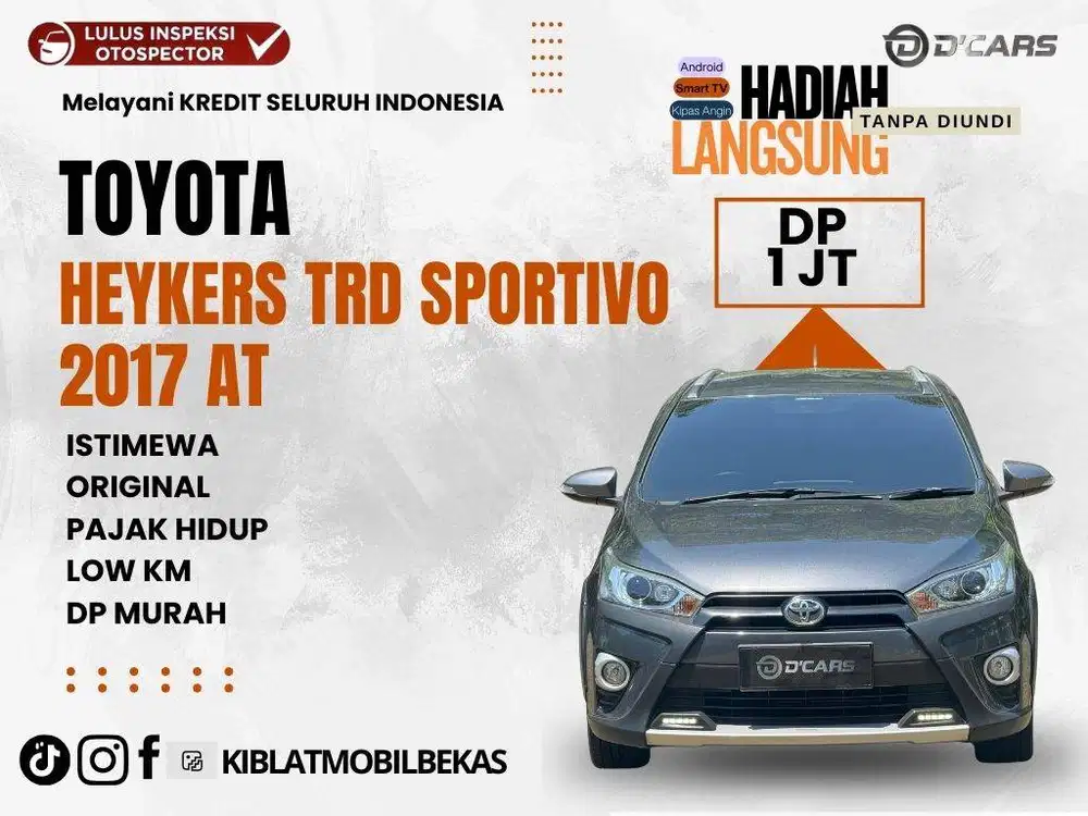TOYOTA YARIS HEYKERS TRD SPORTIVO 2017 MATIC LOW KM ORIGINAL