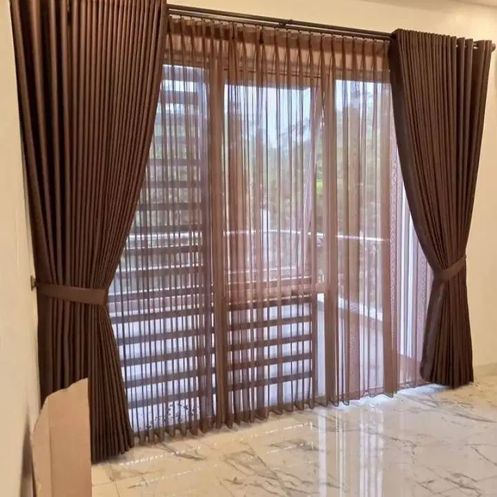 Beli Gorden Blackout Pasang Skat Klinik Hordeng Pintu Gordyn Vitrase