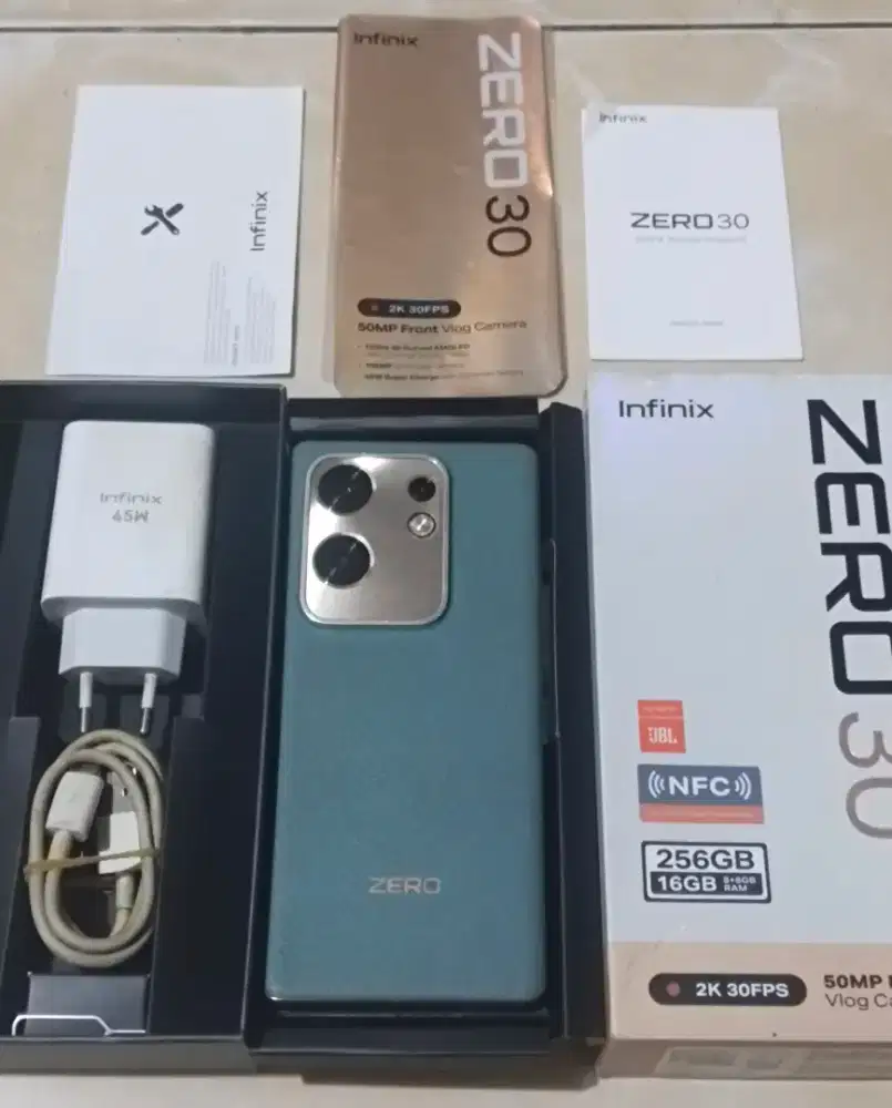 Infinix zero 30 ram 8/256 fullset ori mulus no minus
