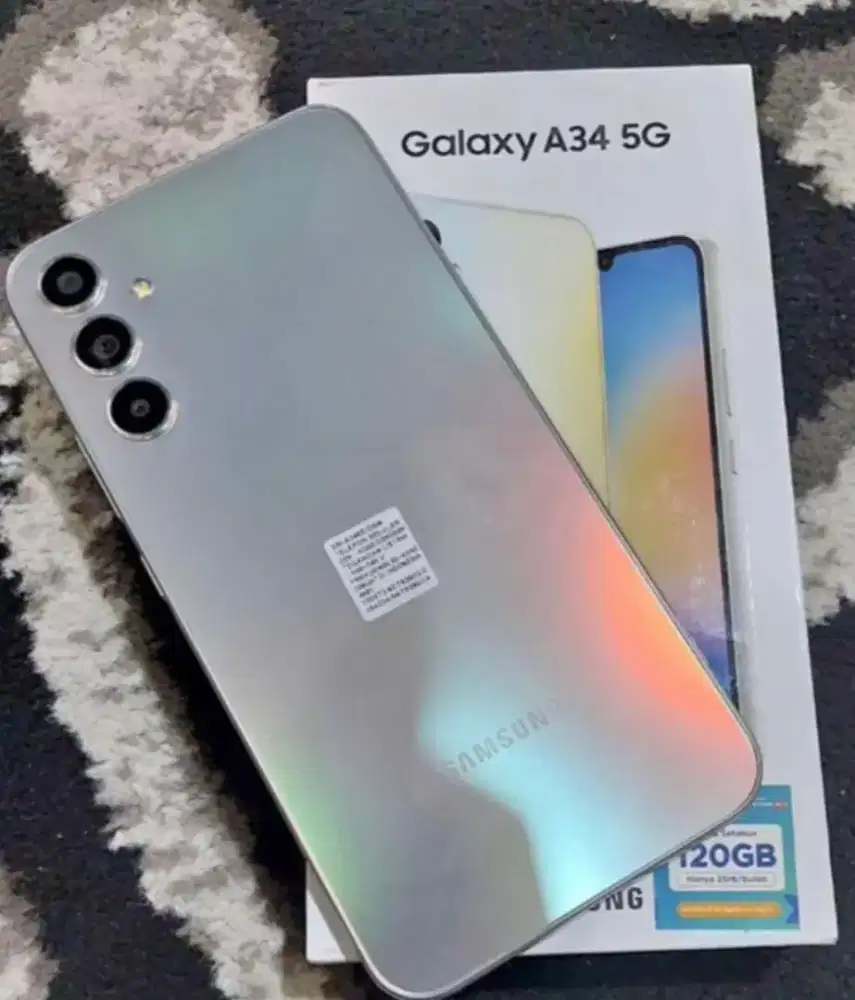 Murah hp Samsung A34 5G 8/128 grs resmi, bs TT