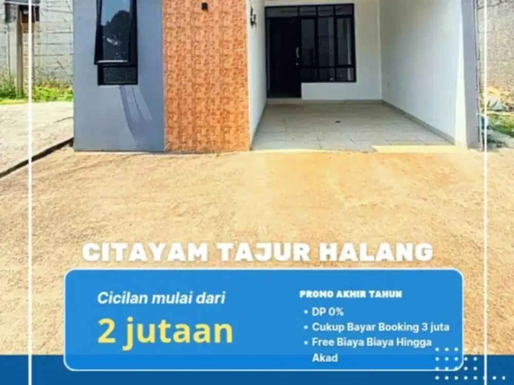PM25.Rumah Murah Subsidi Selangkahke jln Raya Strategis di Citayam