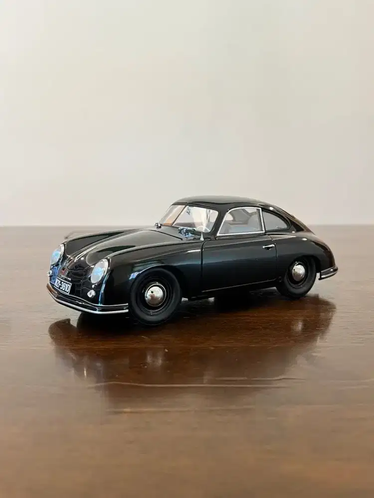 Autoart Porsche 356 Ferdinand Coupe Black 1950 Mobil Model Car Diecast