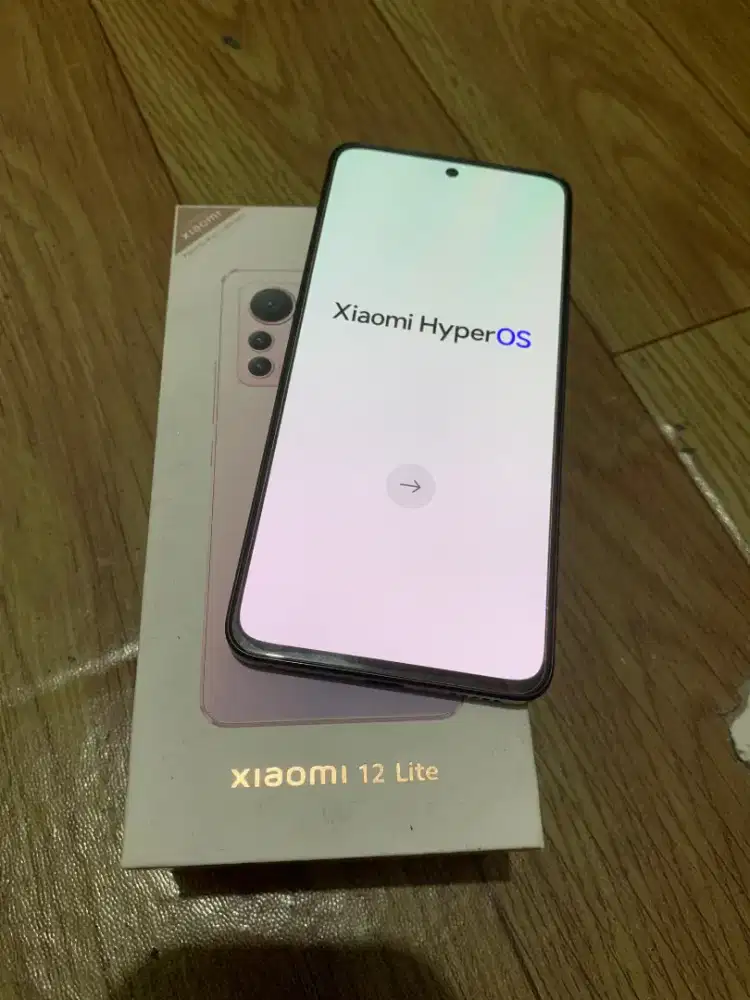 Xiaomi 12 Lite 5G 8/256 Black Fullset Mulus