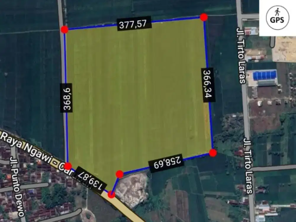 Dijual Lahan Zona Industri Lokasi Caruban,Jawa Timur Luas 15 Ha