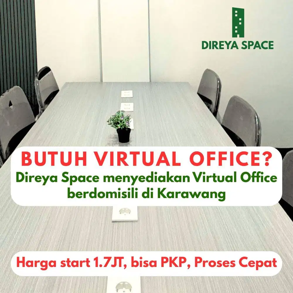 SEWA VIRTUAL OFFICE DI KARAWANG, MULAI DARI 1.7 JUTAAN/TAHUN!