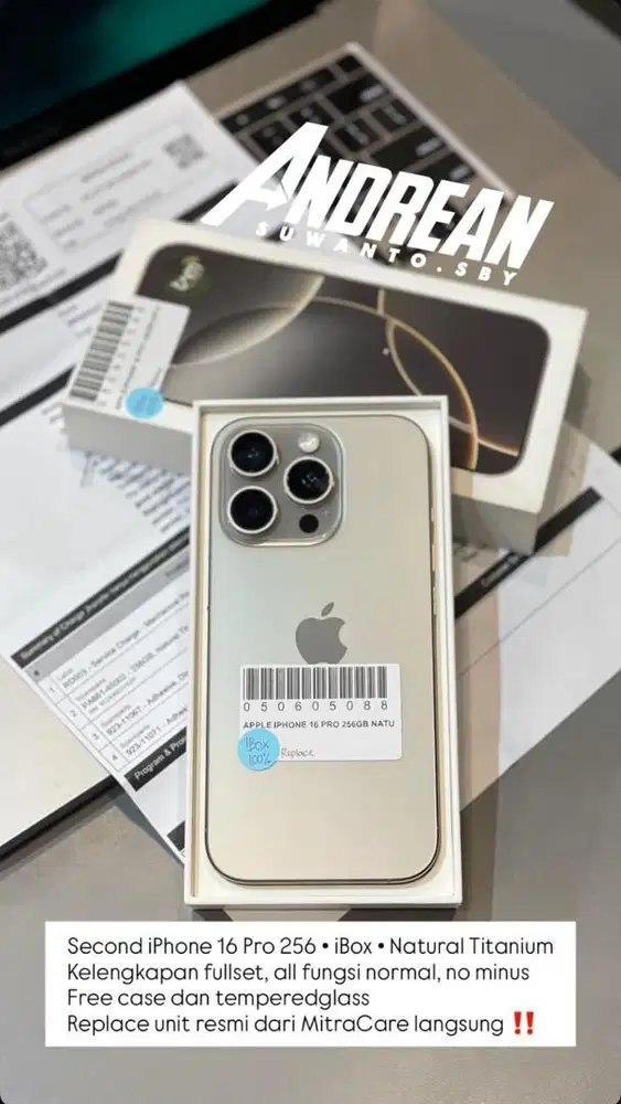 Second Iphone 16 Pro 256GB iBox Replace