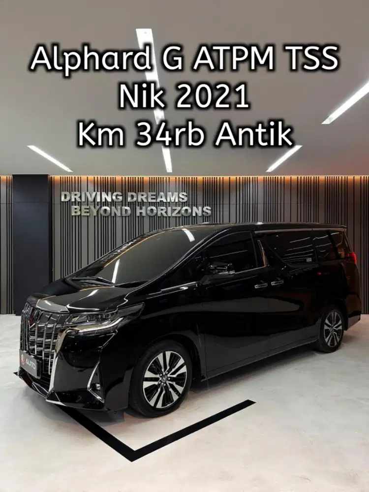 Toyota Alphard 2.5 G TSS ATPM 2022 Hitam Nik 2021 B2157PBY Km34rb