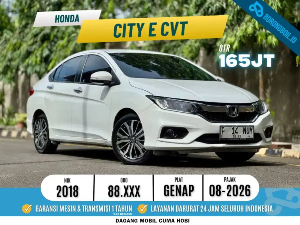 Honda City E CVT 2018 Putih TERMURAH