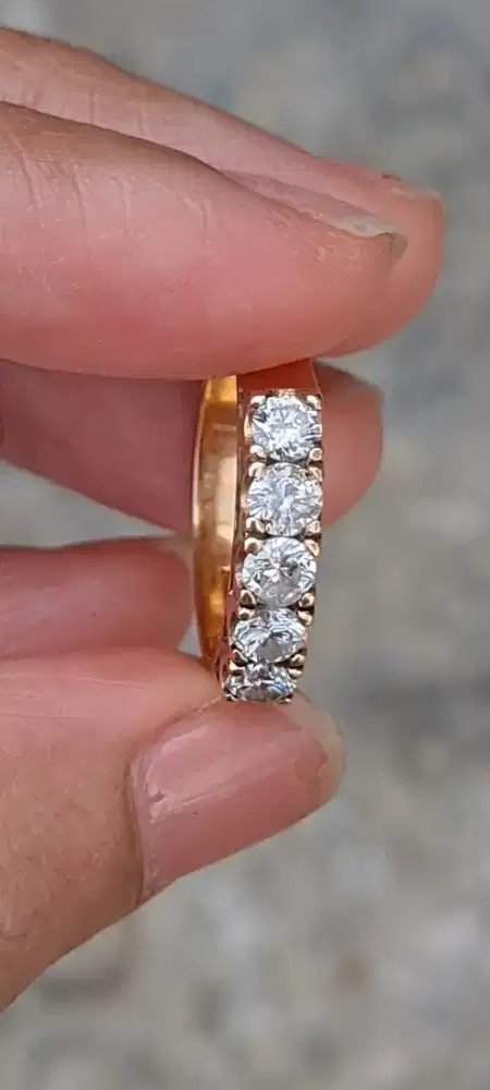 Cincin Emas Berlian 5pcs