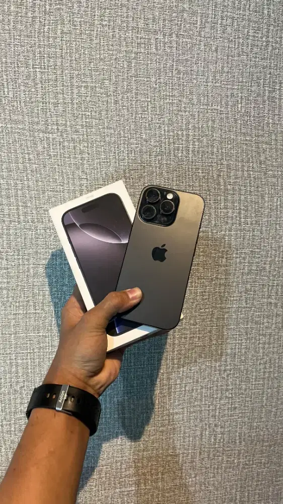 JUAL IPHONE 16 PRO BLACK 128GB EX IBOX